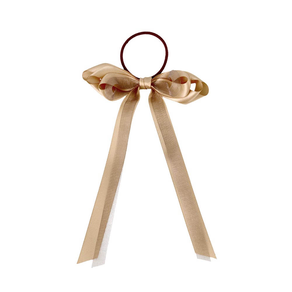 Layered Long Tail Bow Hair Tie
