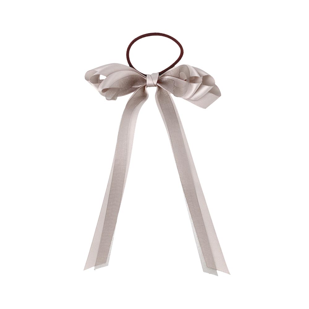 Layered Long Tail Bow Hair Tie