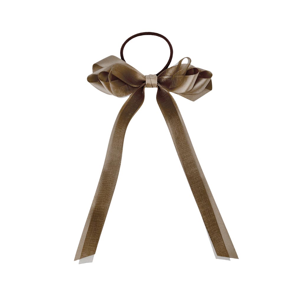 Layered Long Tail Bow Hair Tie
