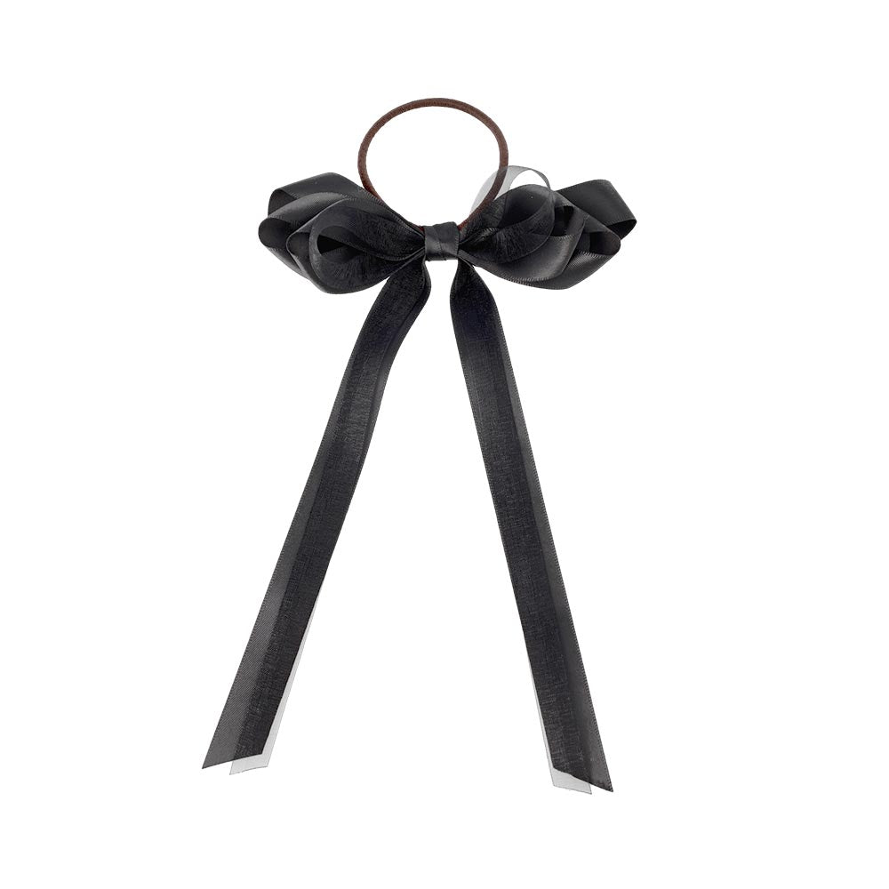 Layered Long Tail Bow Hair Tie