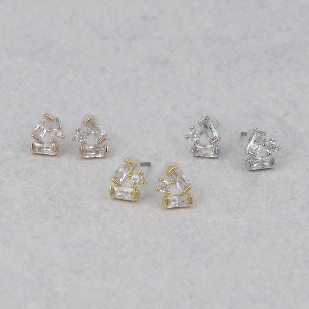 CZ Cluster Studs