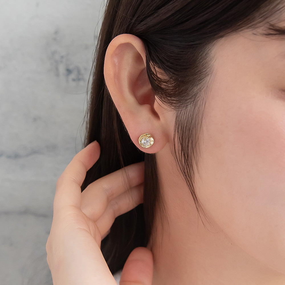 CZ Encircled Studs