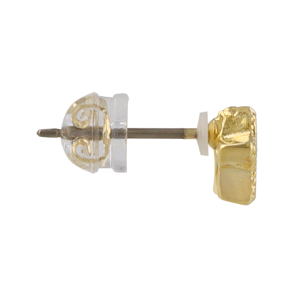 Star CZ Titanium Stud Earrings