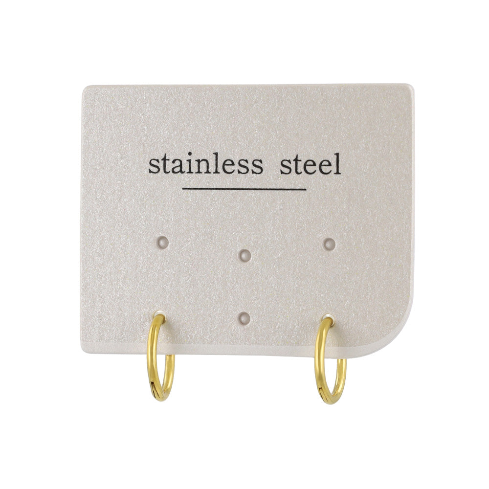 Stainless Steel Huggie Hoop Earrings 10mm