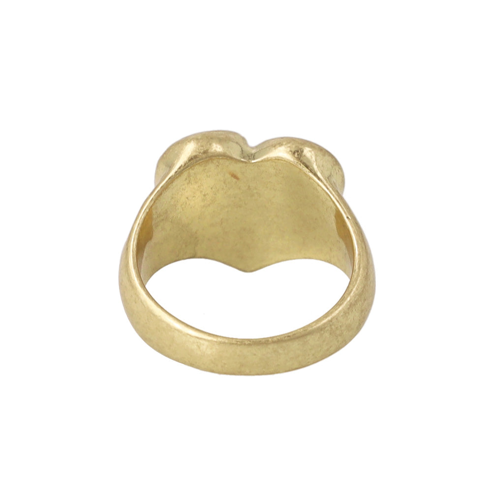 Textured Heart Ring