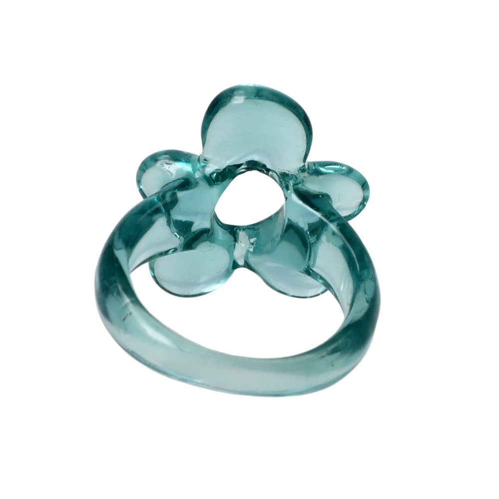 Translucent Acrylic Flower Ring