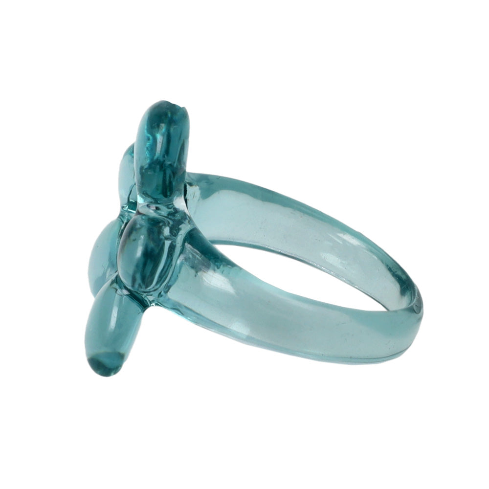 Translucent Acrylic Flower Ring