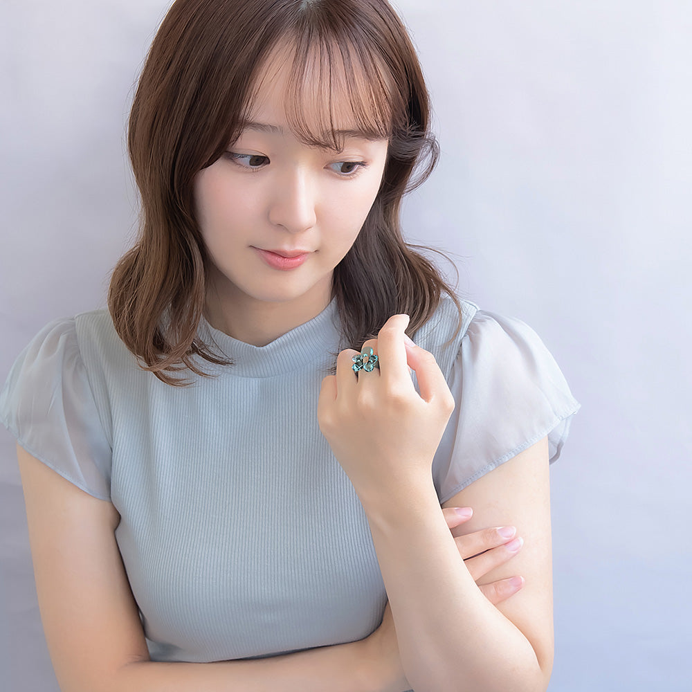Translucent Acrylic Flower Ring