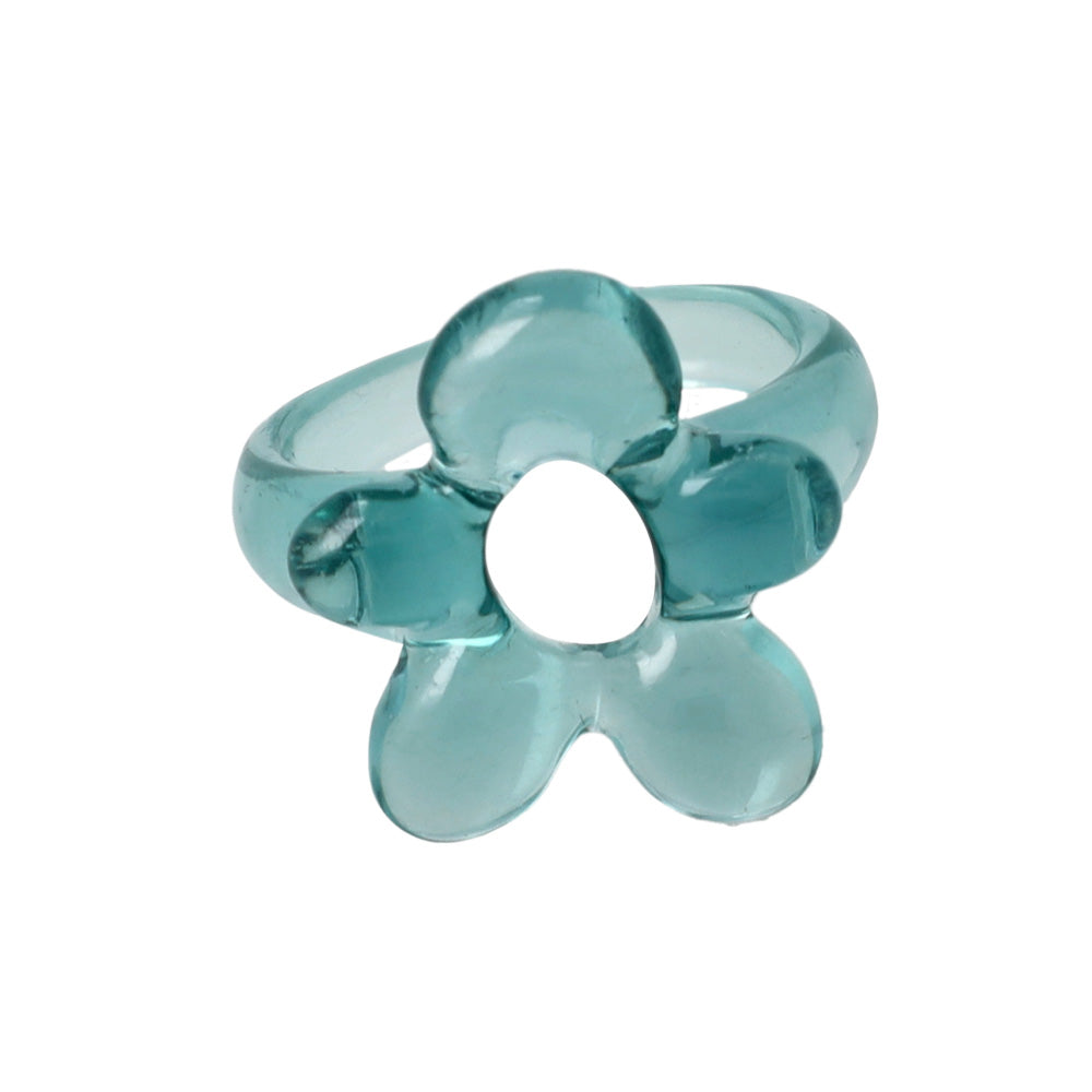 Translucent Acrylic Flower Ring