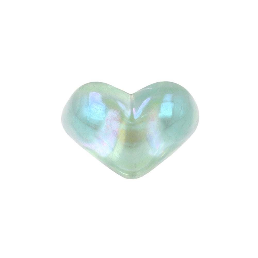 Iridescent Acrylic Heart Ring