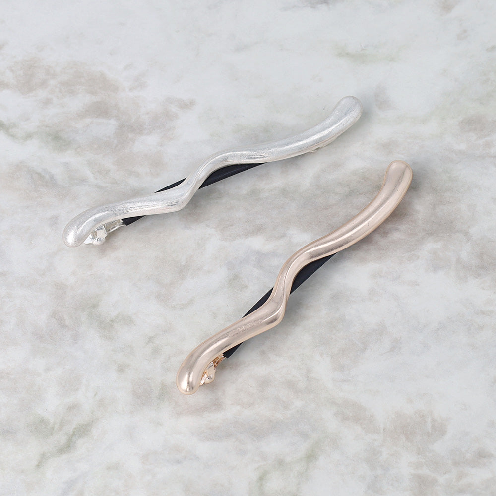Sculputural Wave Hair Barrette