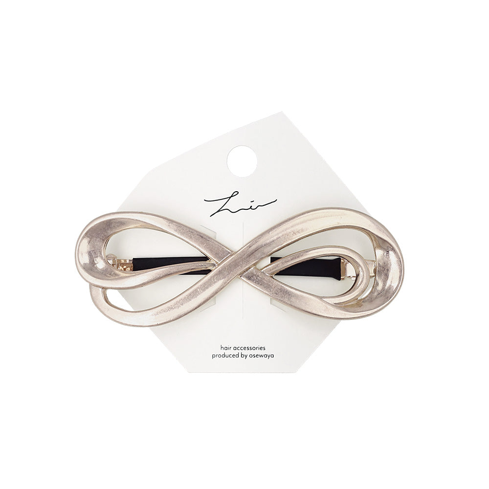 Sculptural Infinity Ribbon Barrette