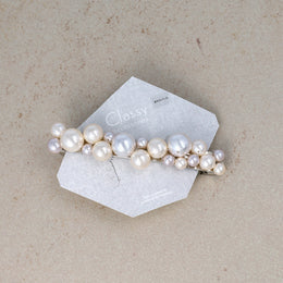 Bubble Glass Pearl Hair Barrette