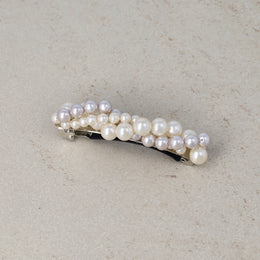 Bubble Glass Pearl Hair Barrette - osewaya