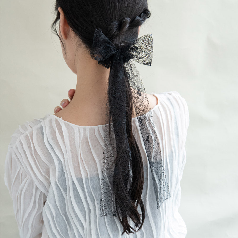 Floral Lace Hair Scrucnhie