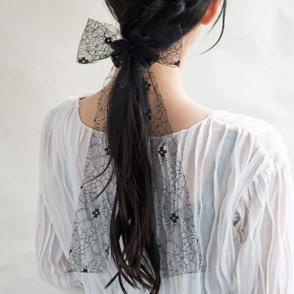 Floral Lace Hair Scrucnhie