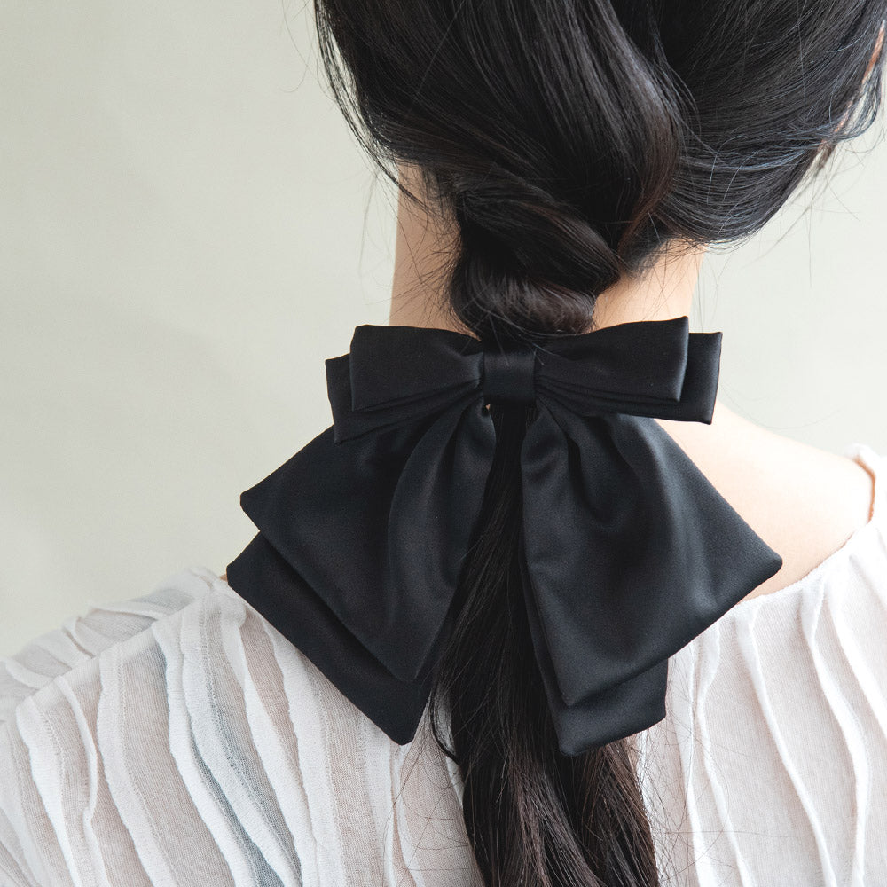 Layered Bow Pony Hook