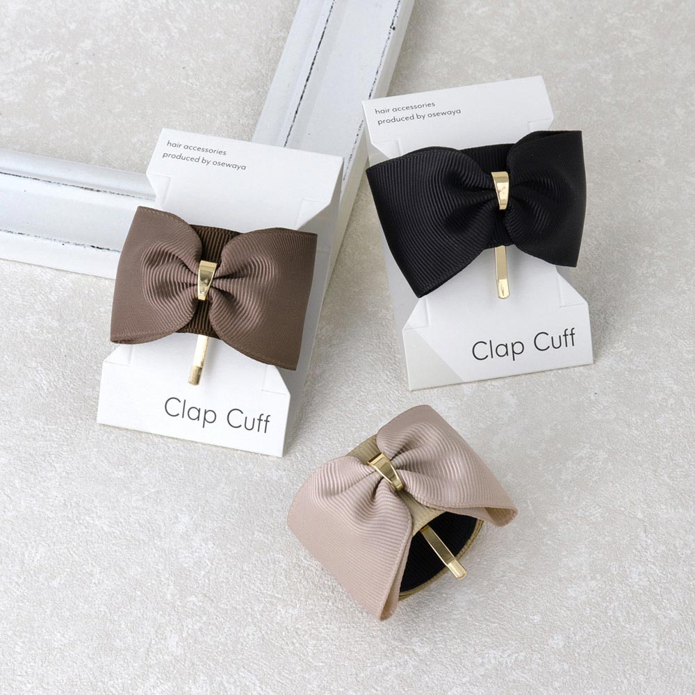 Grosgrain Bow Snap Band Pony Hook