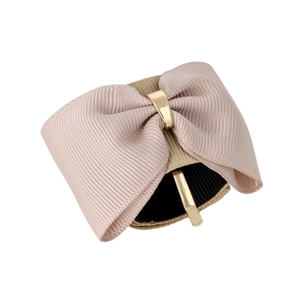 Grosgrain Bow Snap Band Pony Hook