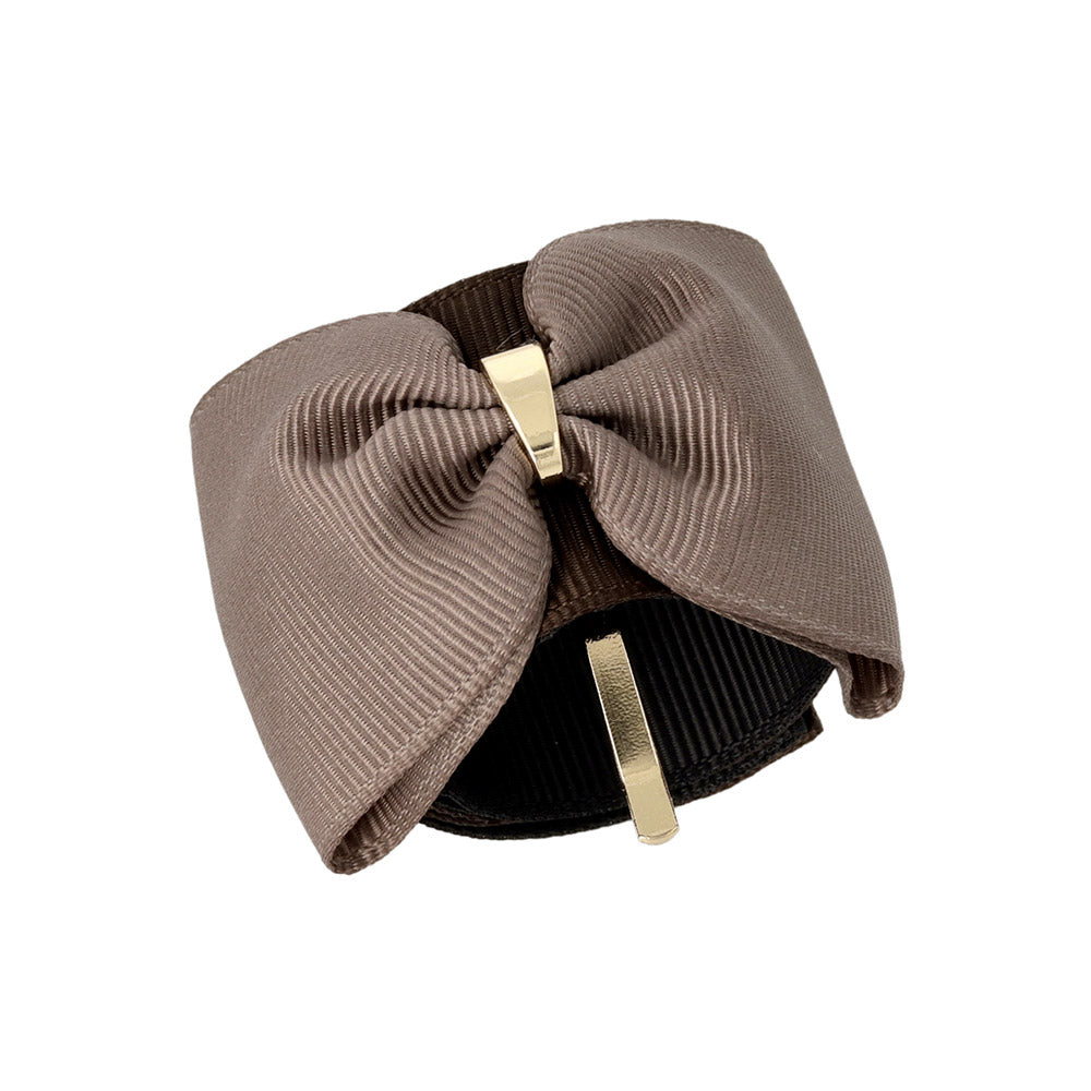 Grosgrain Bow Snap Band Pony Hook