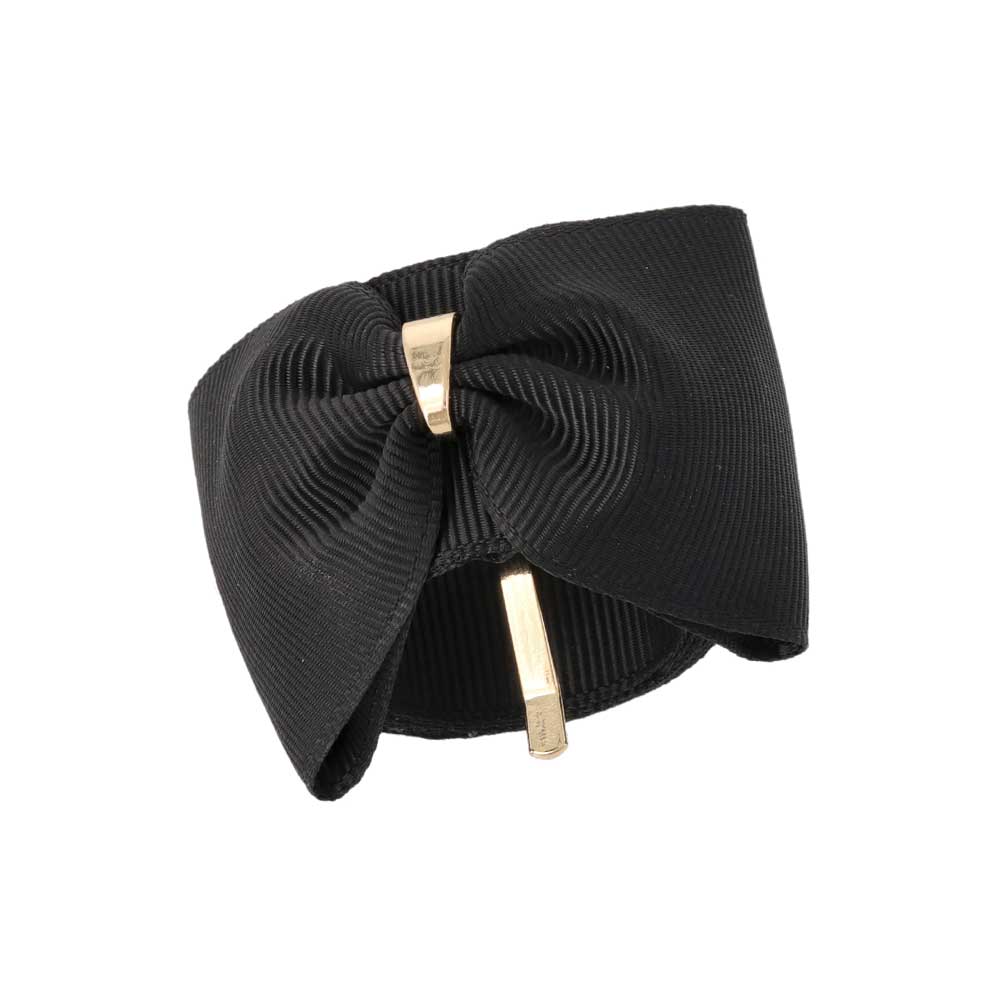 Grosgrain Bow Snap Band Pony Hook