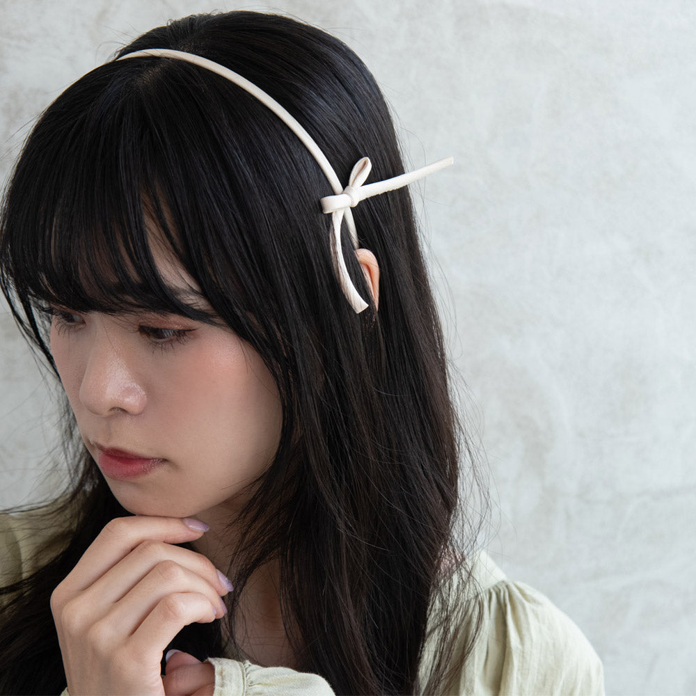 Double Bow Thin Headband