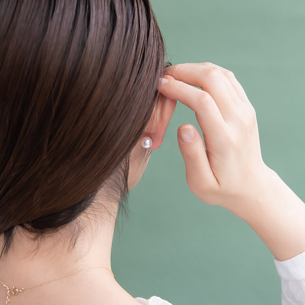 Iridescent Cat Front Back Earrings