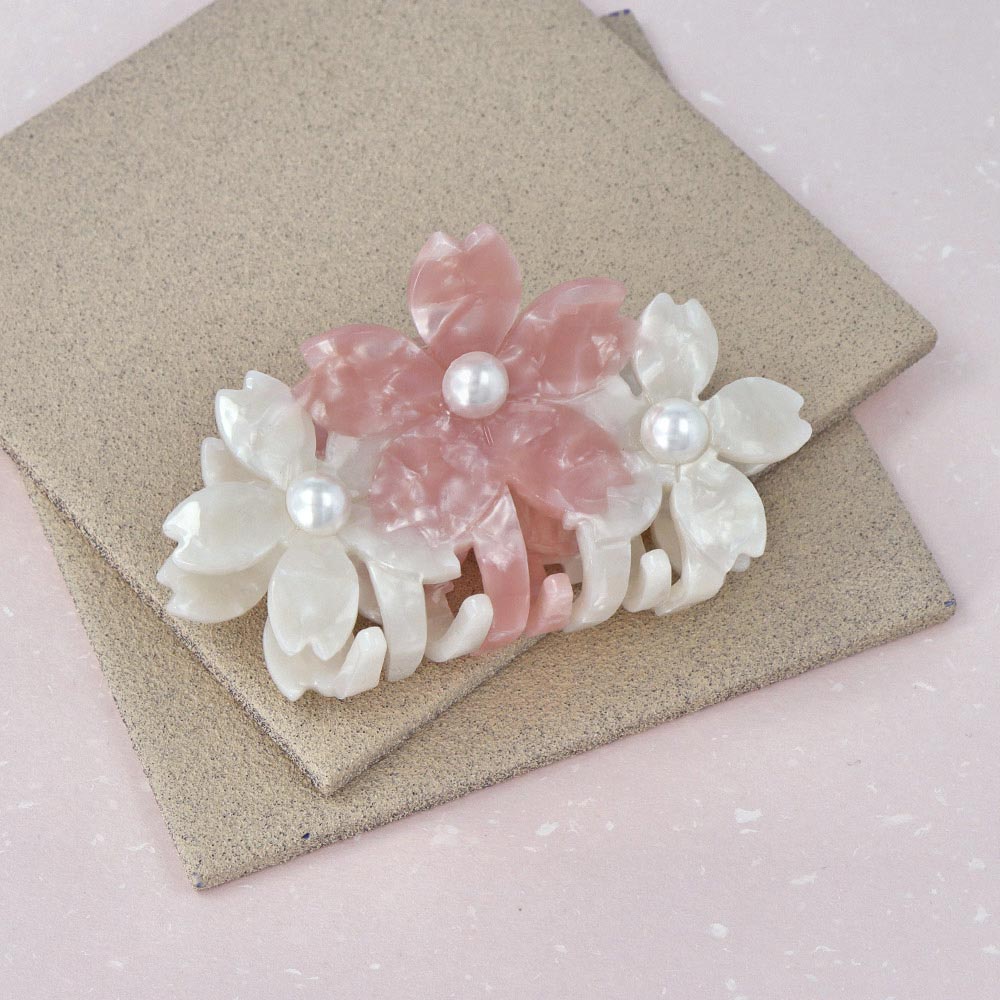 Triple Sakura Hair Claw