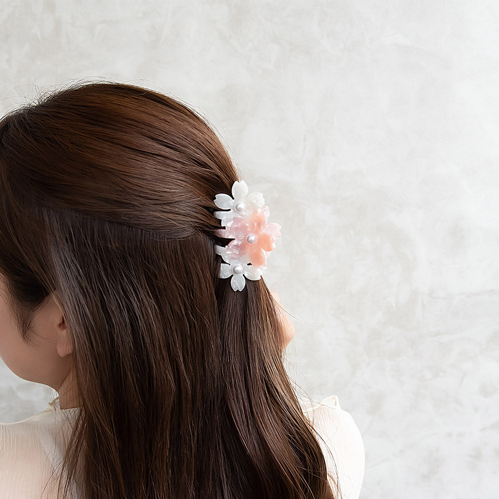 Triple Sakura Hair Claw