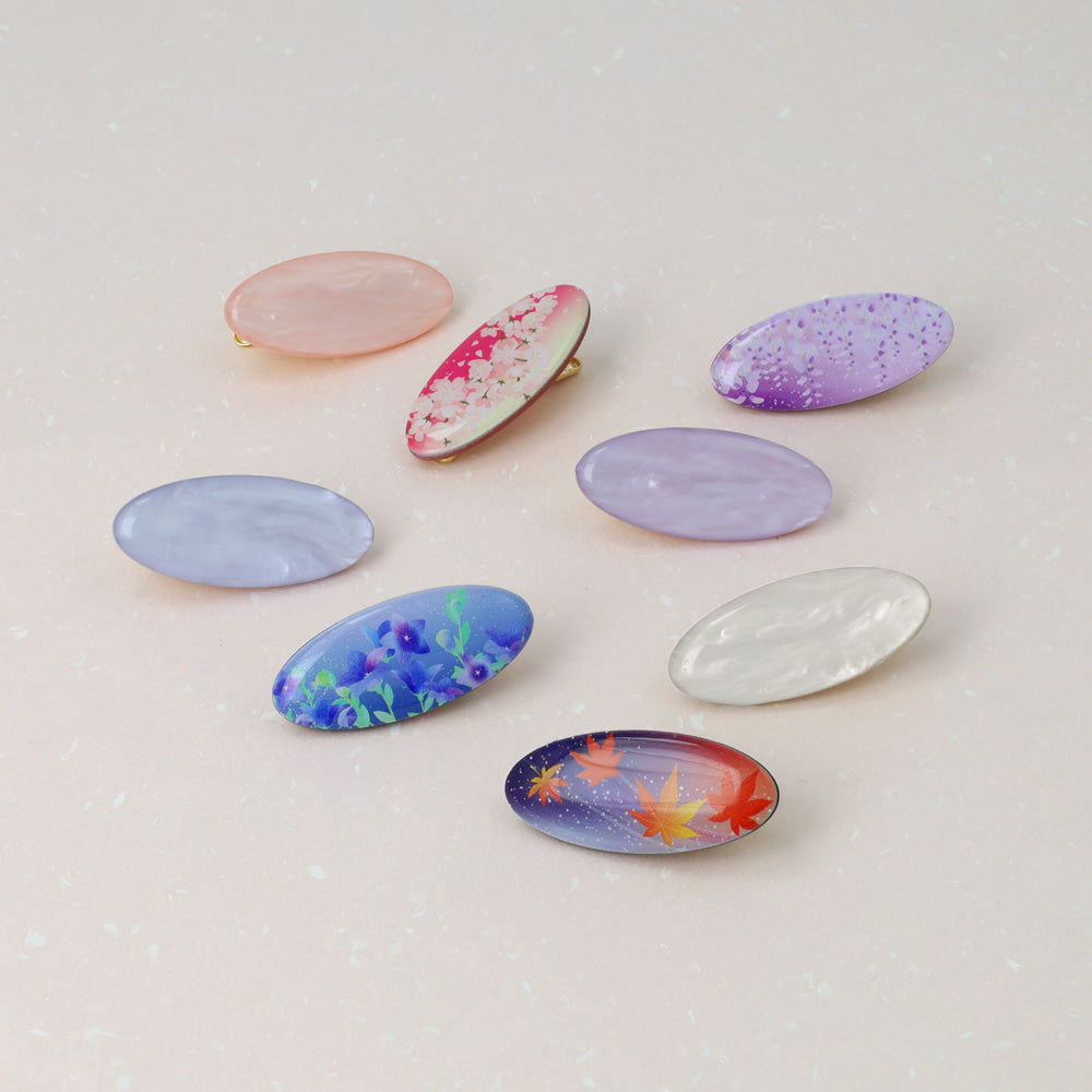 Japan Flair Oval Hair Clip Set
