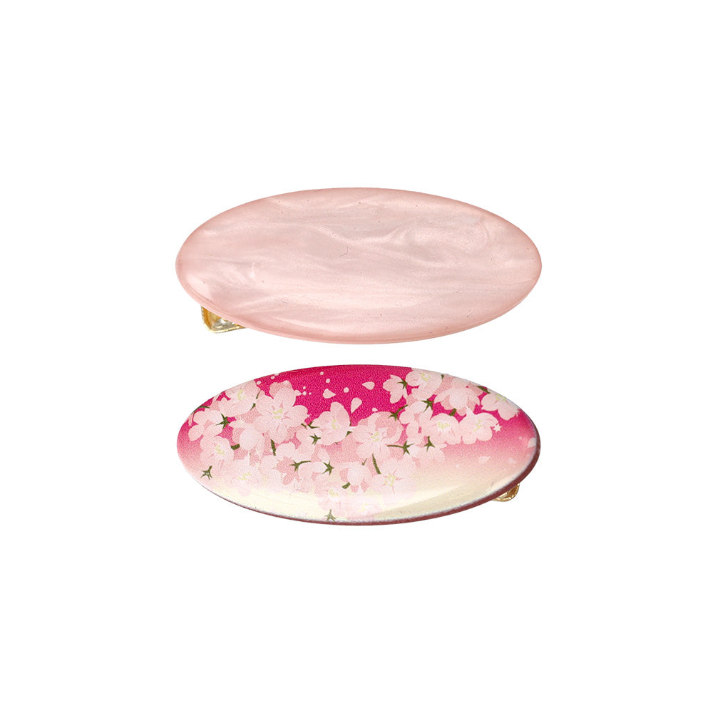 Japan Flair Oval Hair Clip Set