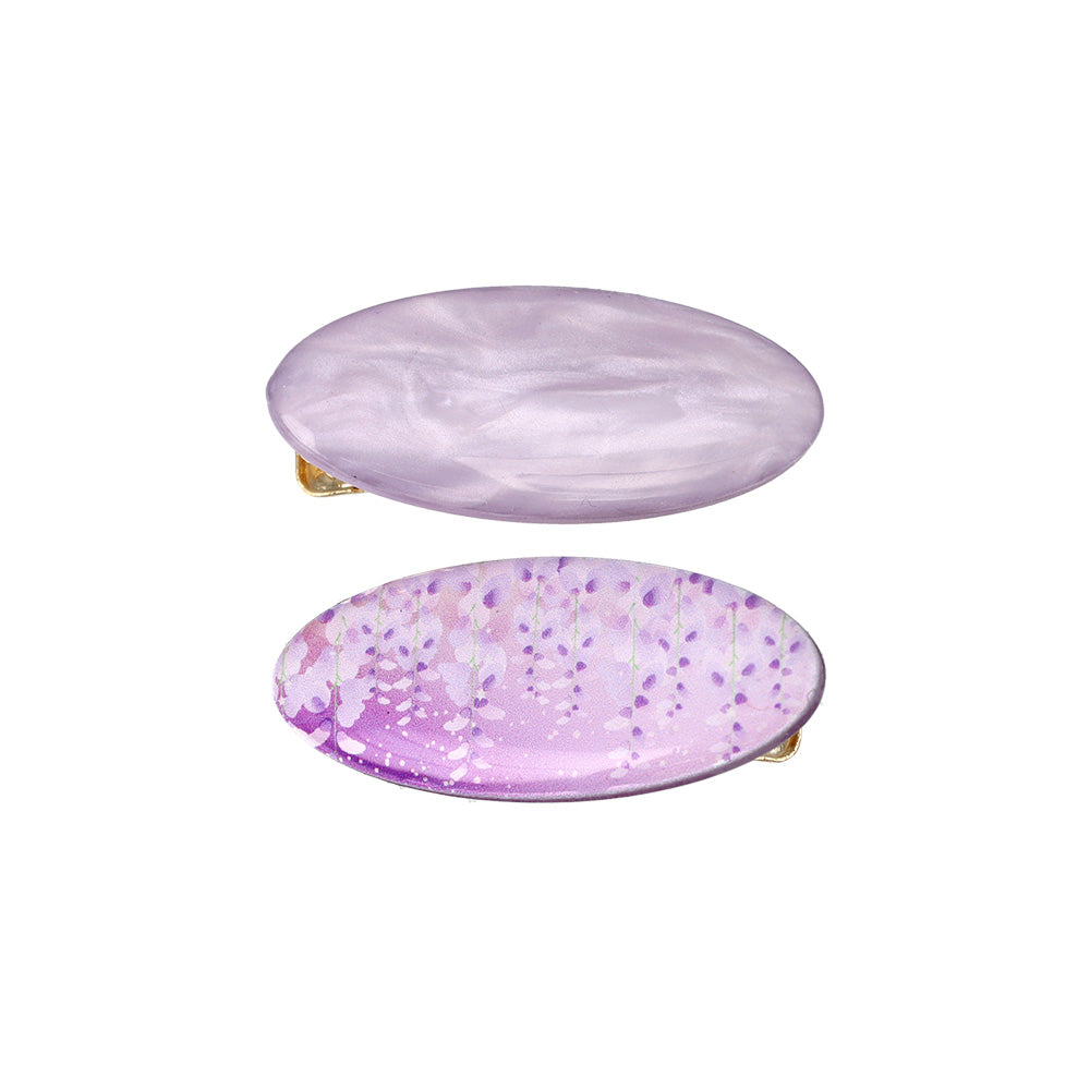 Japan Flair Oval Hair Clip Set