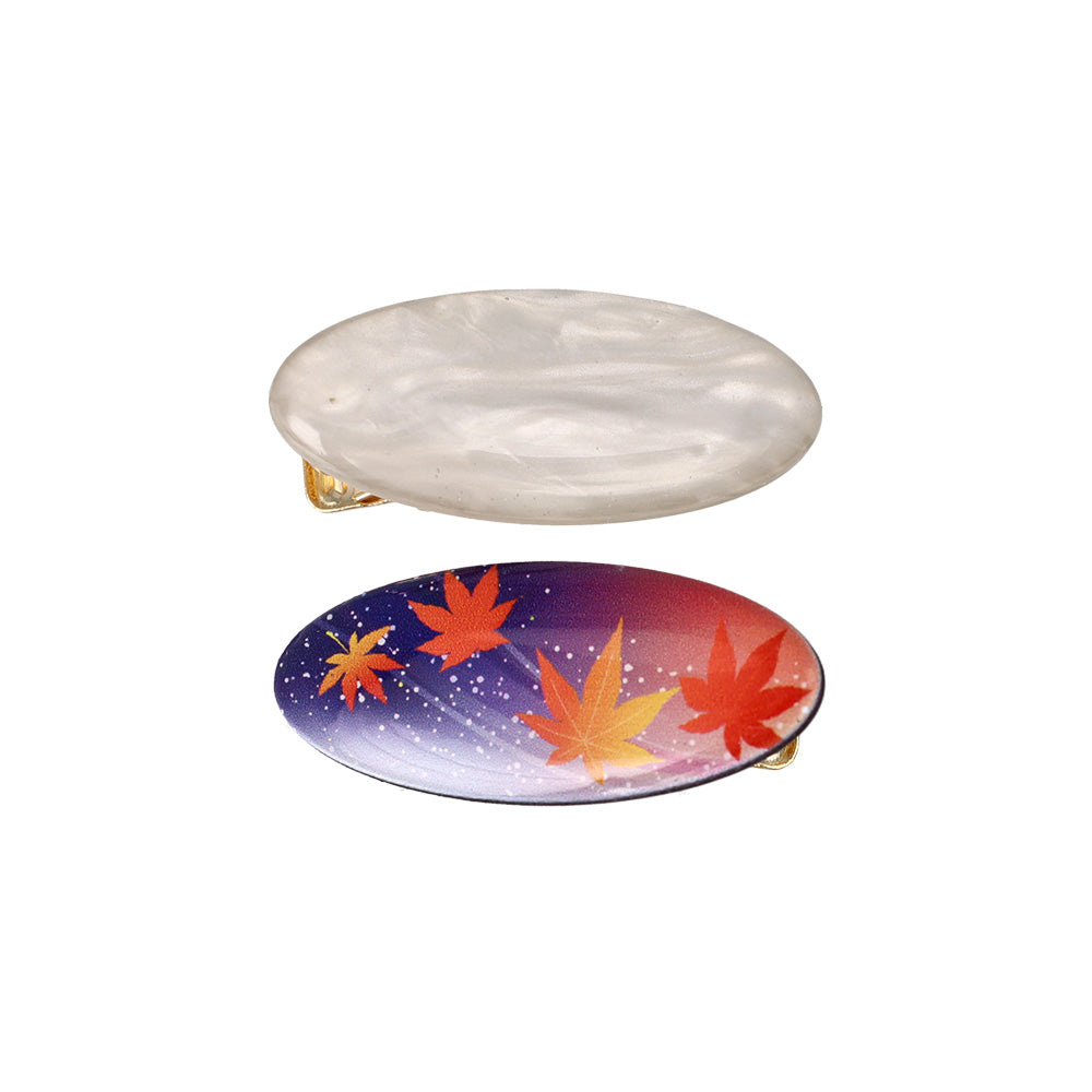 Japan Flair Oval Hair Clip Set