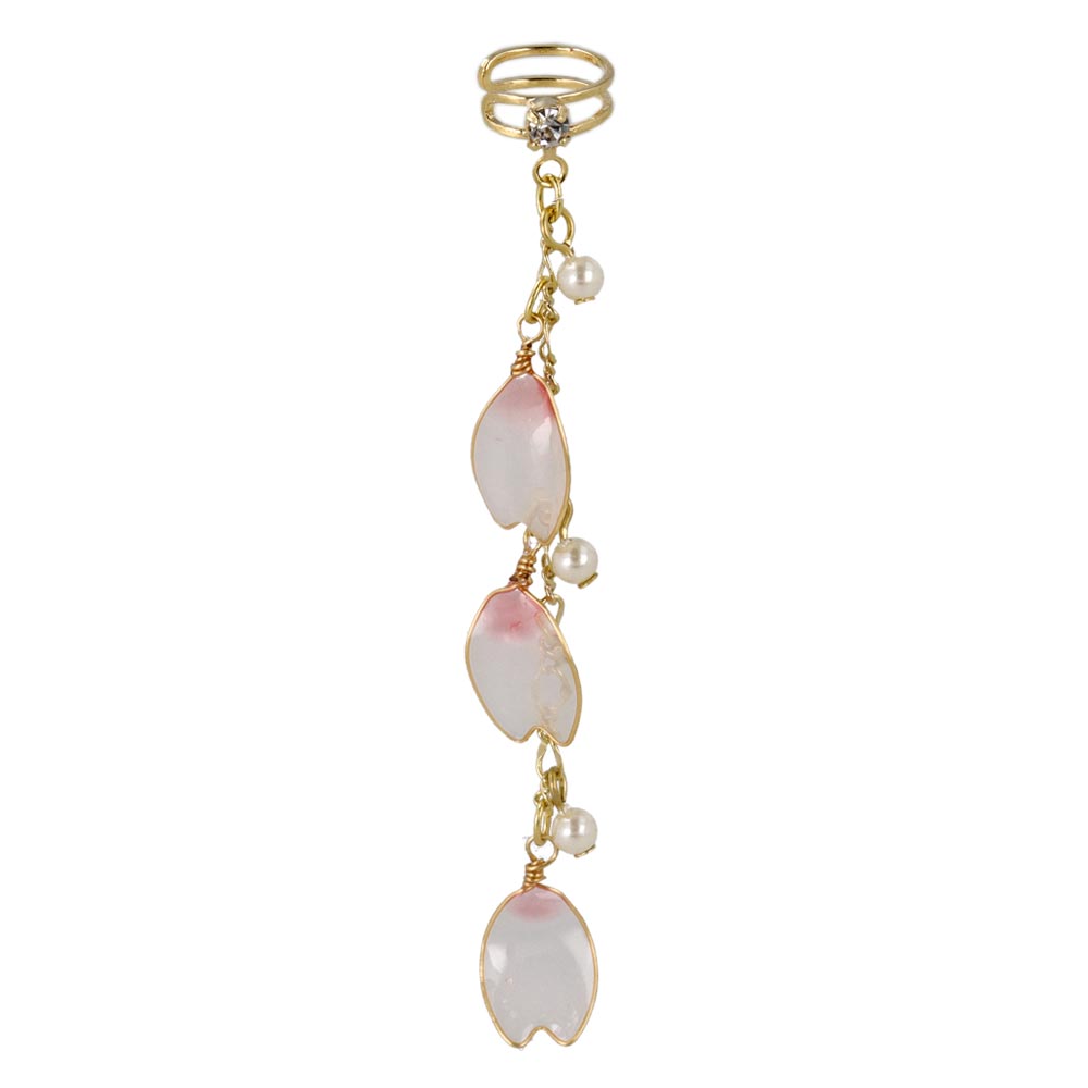 Sakura Petal Chain Ear Cuff