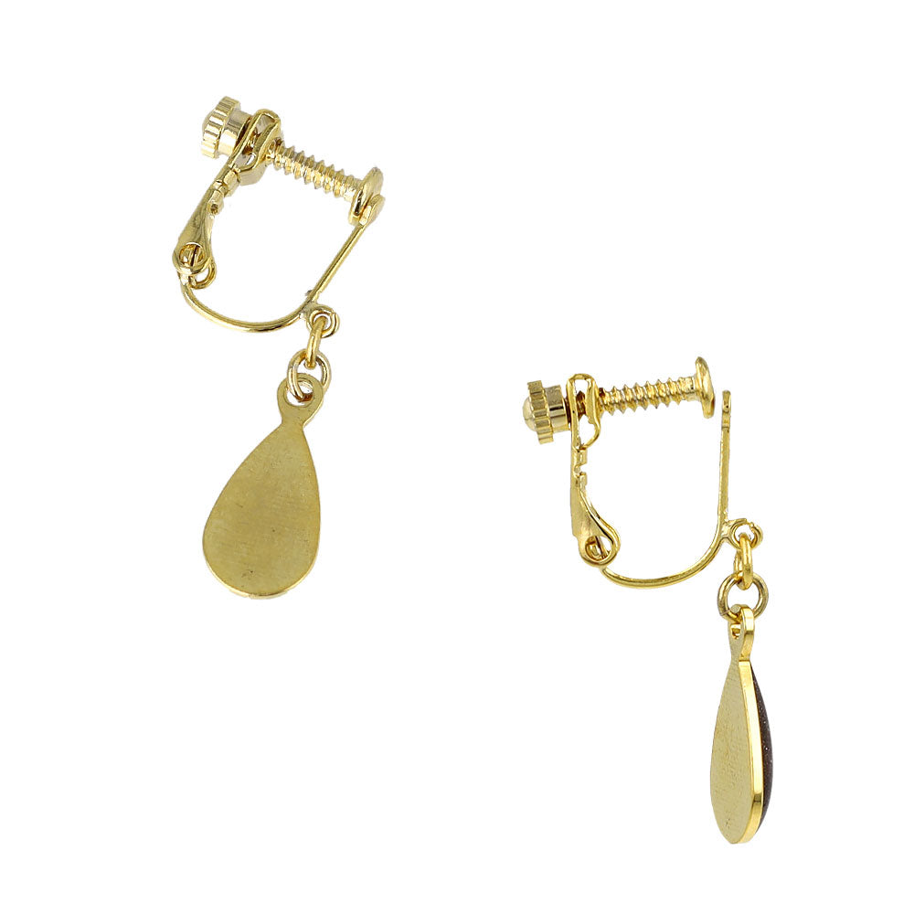 Glittery Waterdrop Clip Ons