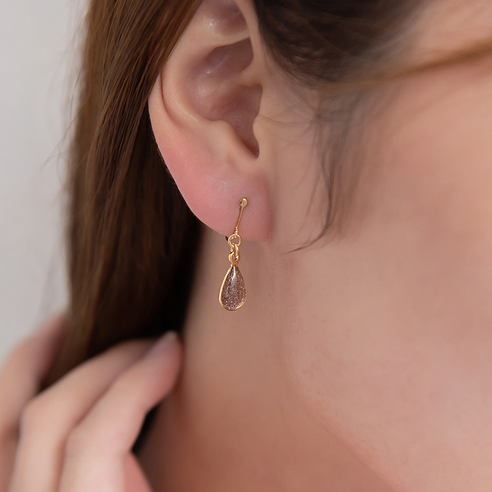 Glittery Waterdrop Clip Ons