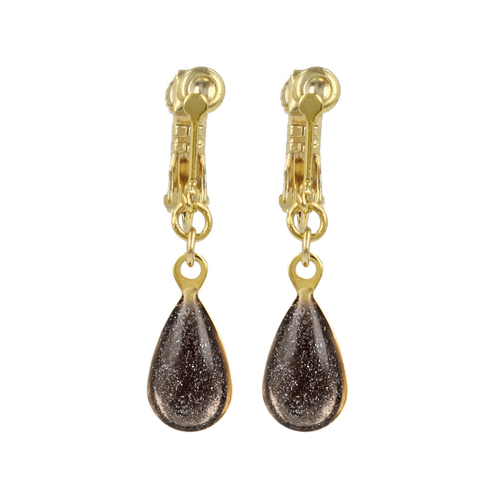 Glittery Waterdrop Clip Ons