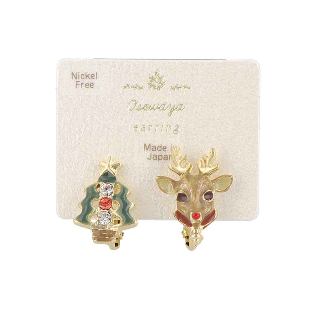 Festive Tree and Reindeer Clip Ons