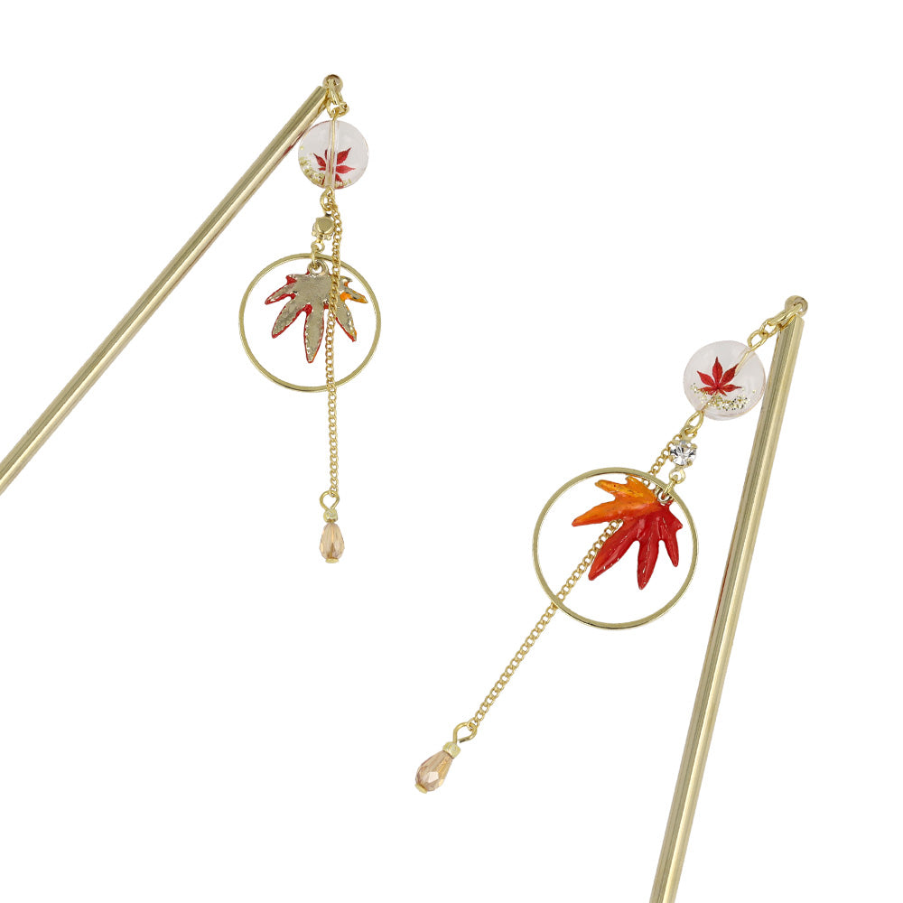 Momiji Charm Kanzashi Hair Stick