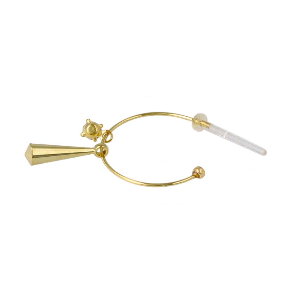 Stick Drop Hoop Earrings