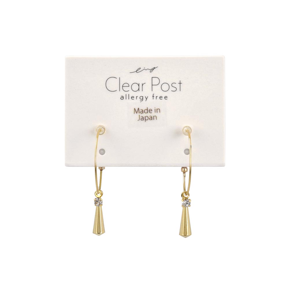 Stick Drop Hoop Earrings