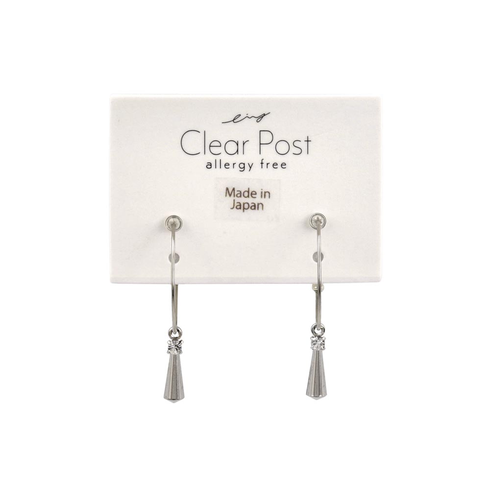 Stick Drop Hoop Earrings