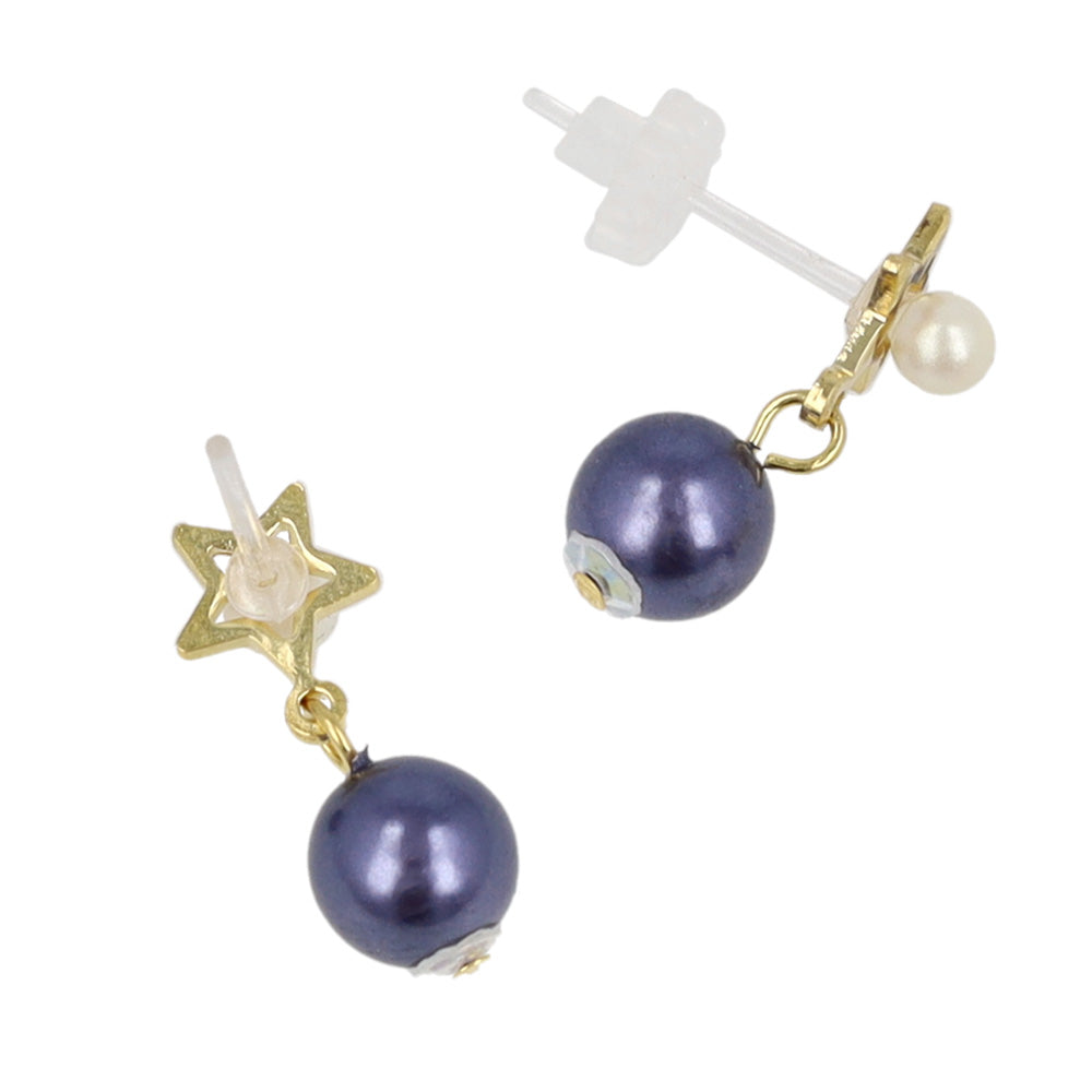 Pearl Planet Drop Plastic Earrings
