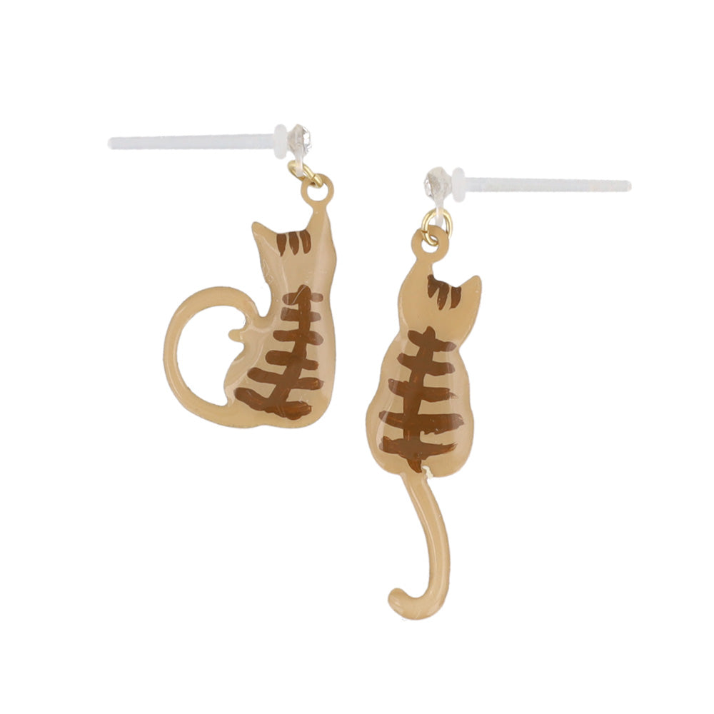 Cat Drop Plastic Earrings