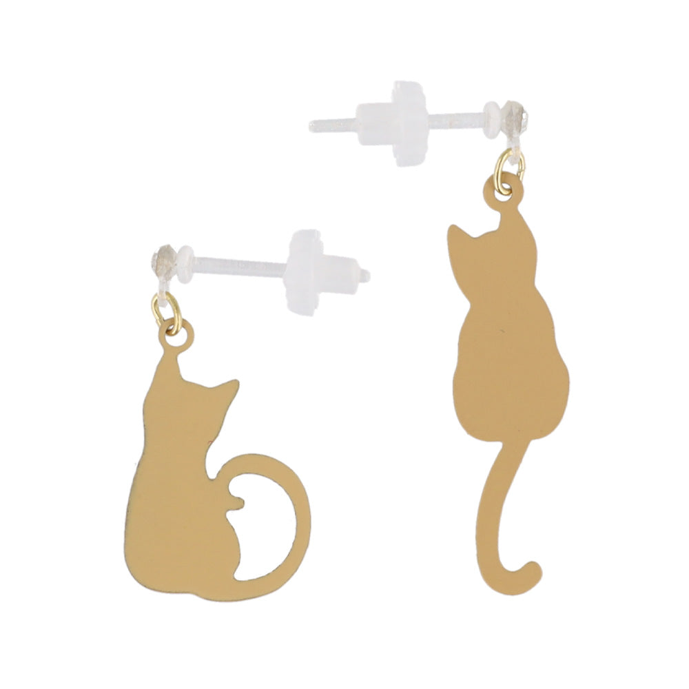 Cat Drop Plastic Earrings