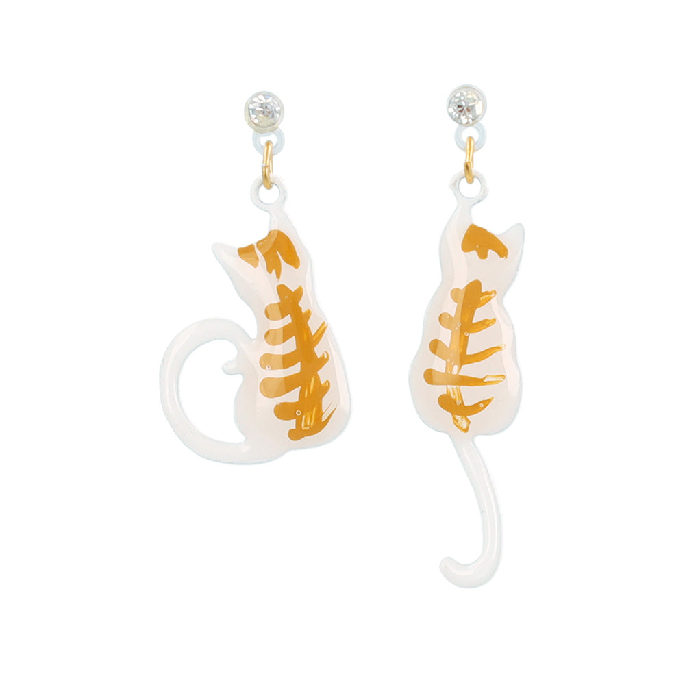 Cat Drop Plastic Earrings