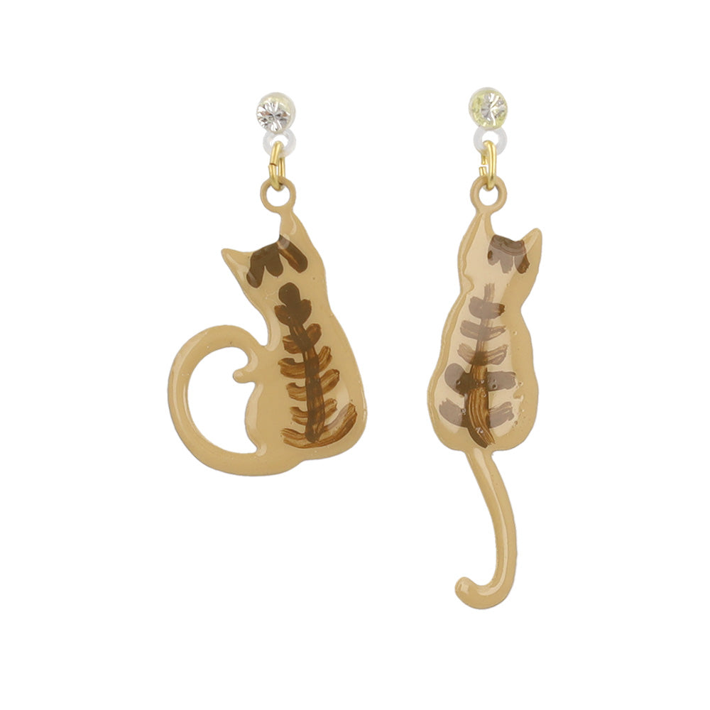 Cat Drop Plastic Earrings
