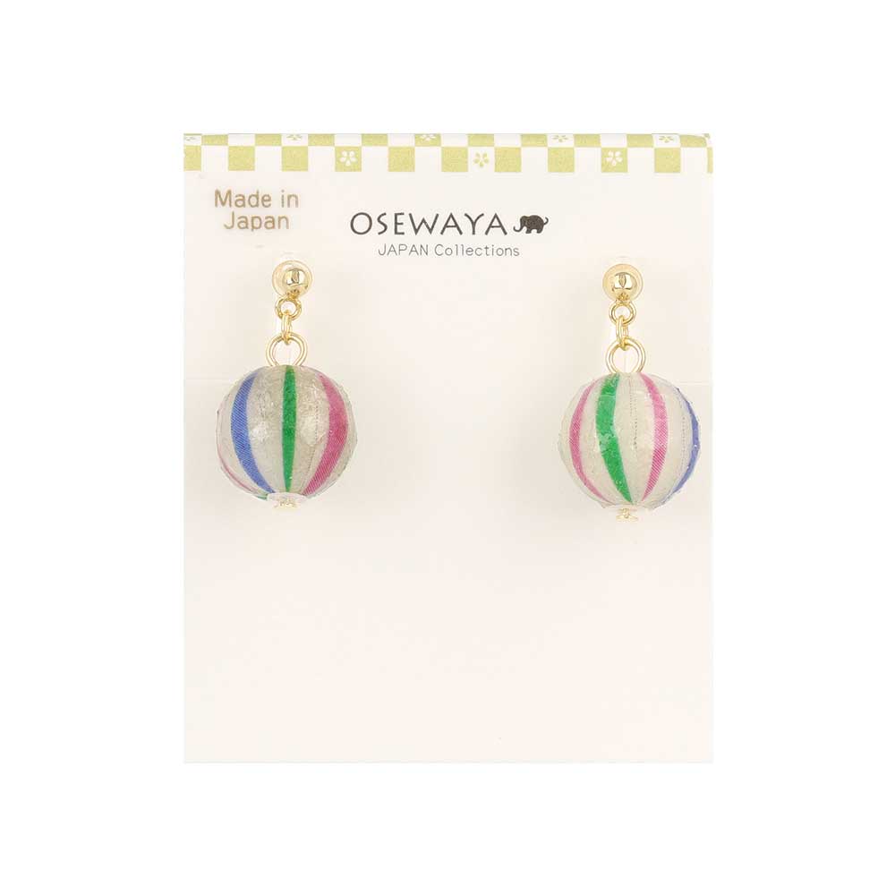 Temari Ball Invisible Clip On Earrings