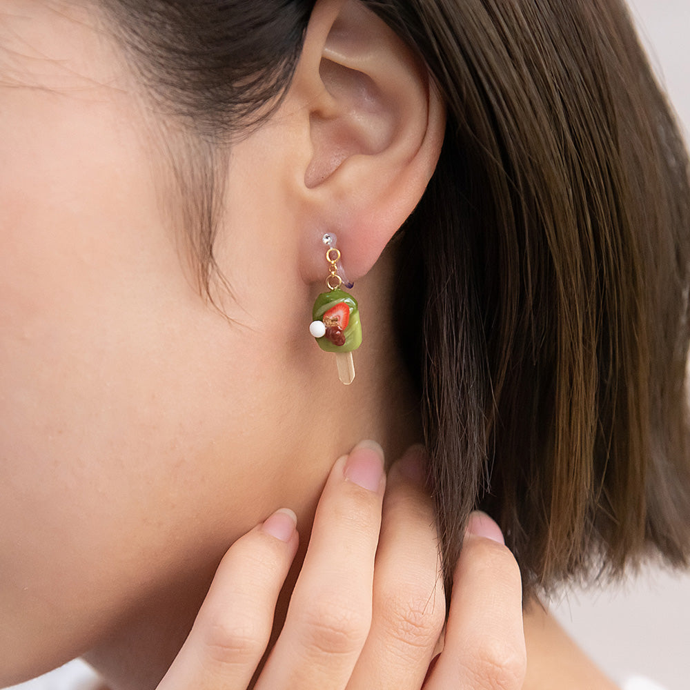 Matcha Ice Pop Invisible Clip Ons - Osewaya