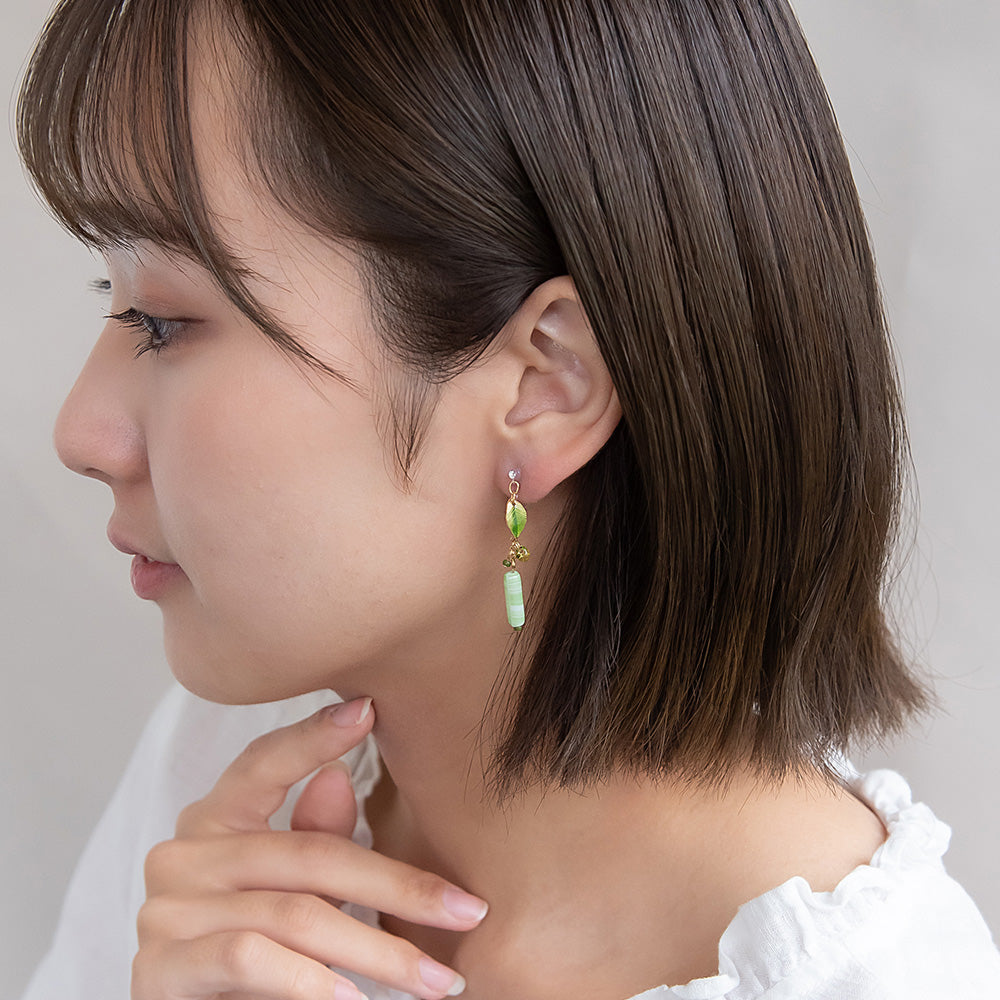 Matcha Green Linear Invisible Clip Ons - Osewaya